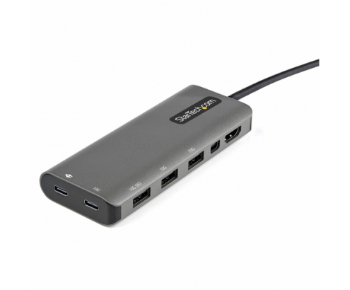 StarTech.com Adaptador Multipuertos USB-C - Docking Station USB Tipo C a HDMI o Mini DisplayPort 4K60 - Replicador de Puertos USBC PD 100W - Hub USB 4