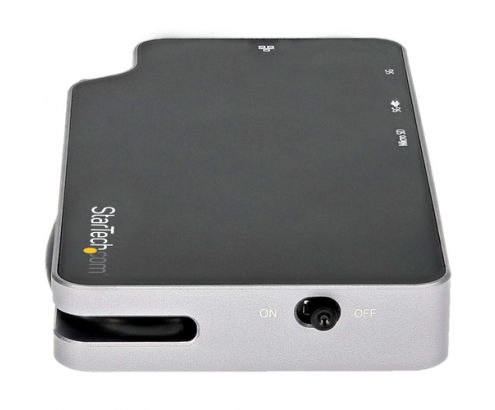 StarTech.com Adaptador Multipuertos USB C - Docking Station USB Tipo C a VÍdeo HDMI de 4K o VGA - PD Pass-through de 100W - Hub Ladrón USB de 2 Puer