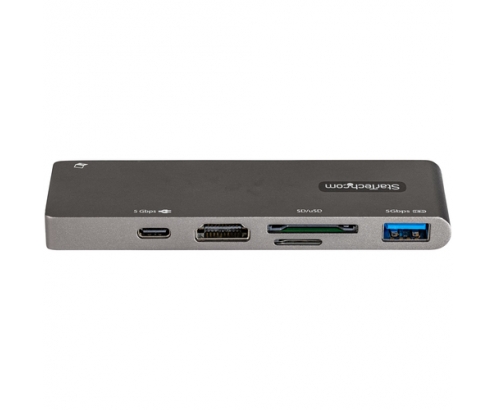 StarTech.com Adaptador Multipuertos USB C para MacBook Pro/Air - Docking Station USB Tipo C a HDMI 4K - con PD de 100W Pass-through - Lector de Tarjet