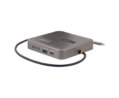 StarTech.com Adaptador Multipuertos USB-C - VÍdeo Doble HDMI - 4K 60Hz - Hub USB 3.1 de 2 Puertos de 10Gbps - PD de 100W de Paso por USB - Cable de 3