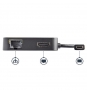 StarTech.com Adaptador Multipuertos USB Tipo C para Ordenador Portátil - Docking Station USB-C con Red HDMI 4K y USB-A