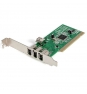 StarTech.com Adaptador Tarjeta Controladora FireWire 400 PCI 4 Puertos FW 6 Pin Chipset TI - IEEE 1394a
