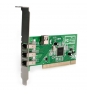 StarTech.com Adaptador Tarjeta Controladora FireWire 400 PCI 4 Puertos FW 6 Pin Chipset TI - IEEE 1394a