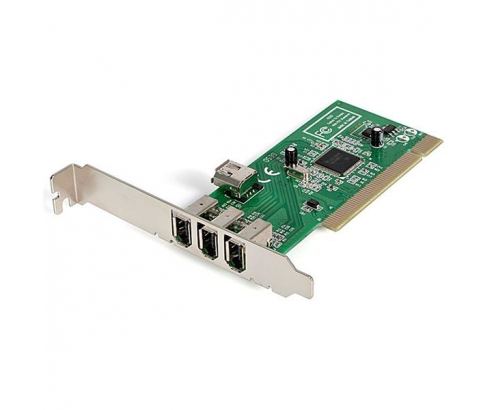 StarTech.com Adaptador Tarjeta Controladora FireWire 400 PCI 4 Puertos FW 6 Pin Chipset TI - IEEE 1394a