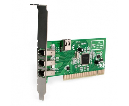 StarTech.com Adaptador Tarjeta Controladora FireWire 400 PCI 4 Puertos FW 6 Pin Chipset TI - IEEE 1394a