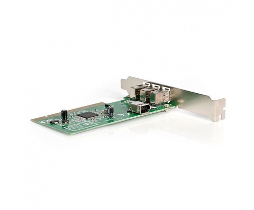 StarTech.com Adaptador Tarjeta Controladora FireWire 400 PCI 4 Puertos FW 6 Pin Chipset TI - IEEE 1394a