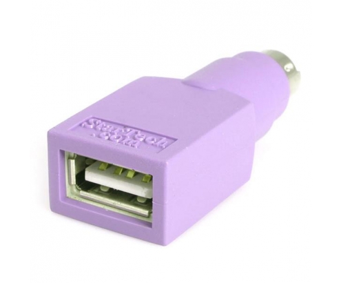 StarTech.com Adaptador Teclado USB tipo A Hembra a conector PS/2 Macho MiniDIN Violeta
