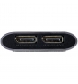 StarTech.com Adaptador Thunderbolt 3 a Dos Puertos DisplayPort 1.4 de 2 Monitores 4K de 60Hz o 1 Monitor de 8K o 5K plata TB32DP14