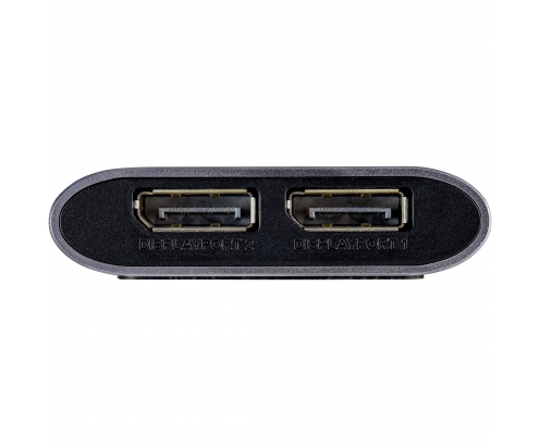 StarTech.com Adaptador Thunderbolt 3 a Dos Puertos DisplayPort 1.4 de 2 Monitores 4K de 60Hz o 1 Monitor de 8K o 5K plata TB32DP14