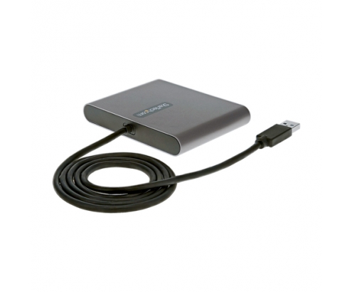 StarTech.com Adaptador USB 3.0 a 4 Puertos HDMI - Tarjeta Gráfica y de VÍ­deo Externa - Dongle Llave USB-A a 4x HDMI - 1080p a 60Hz - Conversor Multi
