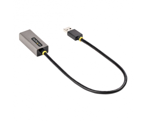 StarTech.com Adaptador USB a Ethernet, USB 3.0 a Ethernet Gigabit de 10/100/1000 para Portátiles, con Cable Incorporado de 30cm, Adaptador USB a RJ45