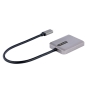 StarTech.com Adaptador USB-C a DisplayPort 1.4 Doble - Hub MST USB C Multi Monitor - Divisor Multiplicador DP Doble 5K 60Hz DP - HDR - con Cable Extra