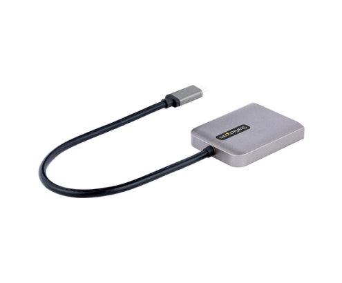 StarTech.com Adaptador USB-C a DisplayPort 1.4 Doble - Hub MST USB C Multi Monitor - Divisor Multiplicador DP Doble 5K 60Hz DP - HDR - con Cable Extra