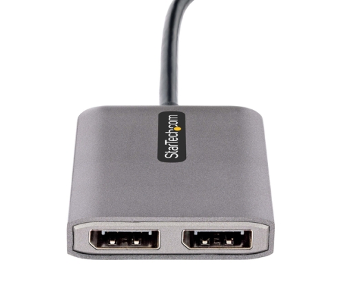StarTech.com Adaptador USB-C a DisplayPort 1.4 Doble - Hub MST USB C Multi Monitor - Divisor Multiplicador DP Doble 5K 60Hz DP - HDR - con Cable Extra