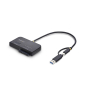 StarTech.com Adaptador USB-C/USB-A a NVMe M.2 y SATA 2.5/3.5in 10Gbps - Lector de SSD Externo - Sin Herramientas - B+M/M-Key