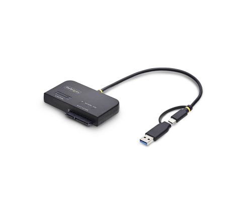 StarTech.com Adaptador USB-C/USB-A a NVMe M.2 y SATA 2.5/3.5in 10Gbps - Lector de SSD Externo - Sin Herramientas - B+M/M-Key