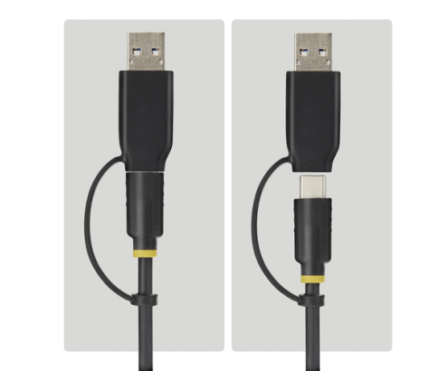 StarTech.com Adaptador USB-C/USB-A a NVMe M.2 y SATA 2.5/3.5in 10Gbps - Lector de SSD Externo - Sin Herramientas - B+M/M-Key