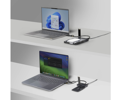StarTech.com Adaptador USB-C/USB-A a NVMe M.2 y SATA 2.5/3.5in 10Gbps - Lector de SSD Externo - Sin Herramientas - B+M/M-Key