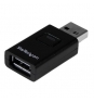 StarTech.com Adaptador USB de Carga Rápida Macho a Hembra con Interrruptor para Sincronización - Cargador Rápido