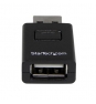 StarTech.com Adaptador USB de Carga Rápida Macho a Hembra con Interrruptor para Sincronización - Cargador Rápido