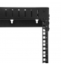 StarTech.com Armario Rack de Servidores de Marco Abierto 12U para Montaje en Pared - Profundidad Ajustable de 12 a 20 - Negro 