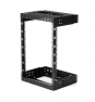 StarTech.com Armario Rack de Servidores de Marco Abierto 15U para Montaje en Pared - Profundidad Ajustable de 12 a 20 - Negro