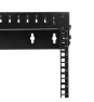 StarTech.com Armario Rack de Servidores de Marco Abierto 15U para Montaje en Pared - Profundidad Ajustable de 12 a 20 - Negro