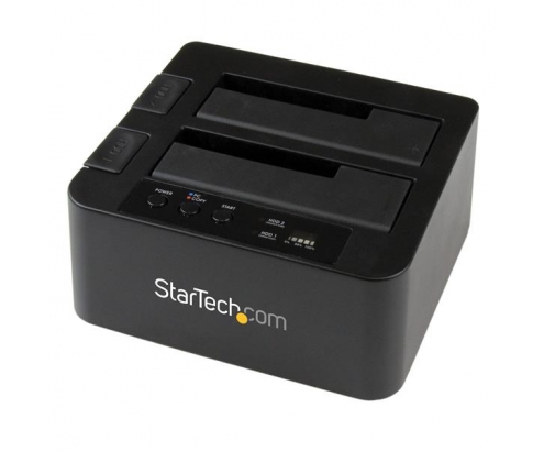StarTech.com Base USB 3.0 y eSATA Copiadora de Unidades de Disco SATA - Clonador Autónomo SATA de 6Gbps para Copiado de Alta Velocidad - Negro