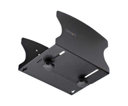 StarTech.com Bracket Soporte de Montaje en Pared para PC - Soporta CPU de hasta 18kg - Ajustes sin Herramientas de 5cm a 20cm - Estante Mural para Caj