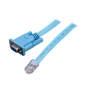 StarTech.com Cable 1,8m para Gestión de Router Consola Cisco RJ45 a Serie DB9 - Rollover - Macho a Hembra azul 