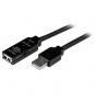 StarTech.com Cable 15m Extensión Alargador USB 2.0 Activo Amplificado - Macho a Hembra - Negro