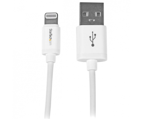 StarTech.com Cable 1m Lightning 8 Pin a USB A 2.0 para Apple iPod iPhone 5 iPad - Blanco