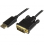 StarTech.com Cable 91cm Adaptador de VÍ­deo DisplayPort a DVI - Conversor DP pasivo negro 