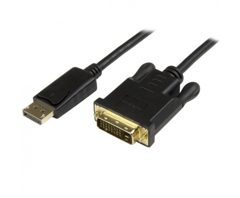 StarTech.com Cable 91cm Adaptador de VÍdeo DisplayPort a DVI - Conversor DP pasivo negro