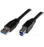 StarTech.com Cable Activo USB 3.0 SuperSpeed de 10 metros - Usb A Macho a Usb B Macho negro