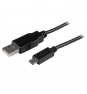 StarTech.com Cable Adaptador 0.5m USB 2.0 Tipo-A Macho a Micro USB B Macho Delgado para Teléfono Móvil y Tablets negro