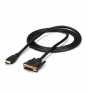 StarTech.com Cable Adaptador Conversor HDMI a DVI-D de 1.8m - Macho a Macho - Convertidor de VÍ­deo - Negro