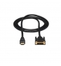 StarTech.com Cable Adaptador Conversor HDMI a DVI-D de 1.8m - Macho a Macho - Convertidor de VÍ­deo - Negro