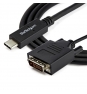 StarTech.com Cable Adaptador Conversor USB-C a DVI - 2m - 1920x1200 negro 