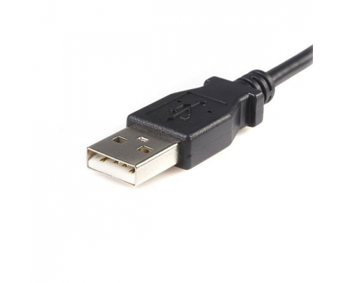 StarTech.com Cable Adaptador de 1m USB A Macho a Micro USB B Macho para Teléfono Móvil Carga y Datos - Negro