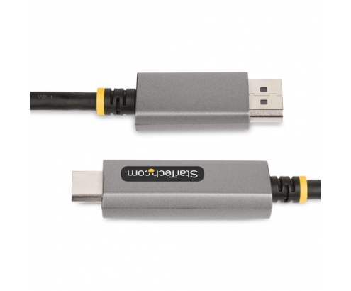 StarTech.com Cable Adaptador de 2m DisplayPort a HDMI - 8K 60Hz - 4K 144Hz - HDR10 - Conversor de VÍ­deo Activo DP 1.4 a HDMI 2.1 - Convertidor Displa