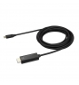 StarTech.com Cable Adaptador de 3m USB-C a HDMI 4K 60Hz - Negro - Cable Conversor de VÍ­deo USBC