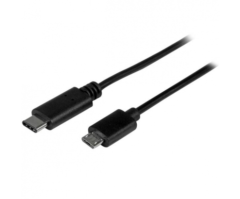 StarTech.com Cable Adaptador de 50cm USB-C a Micro USB-B - USB 2.0 macho a macho - negro
