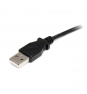 StarTech.com Cable Adaptador de Alimentación de 0,9 m USB a Conector Coaxial Tipo H 5V DC - Macho a Macho Negro