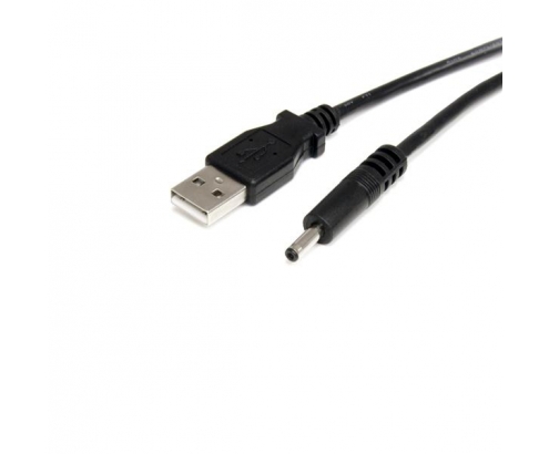 StarTech.com Cable Adaptador de Alimentación de 0,9 m USB a Conector Coaxial Tipo H 5V DC - Macho a Macho Negro