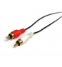 StarTech.com Cable Adaptador de Mini-Jack a RCA 91cm - Jack 3,5mm Macho - 2xRCA Macho - 0.92m Negro