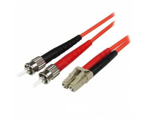 StarTech.com Cable Adaptador de Red de 1m Multimodo Dúplex Fibra Í“ptica LC-ST 50/125 - Patch Duplex