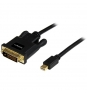StarTech.com Cable Adaptador de VÍ­deo Mini DisplayPort a DVI-D - Conversor Pasivo - 1920x1200 - 1.8m Negro