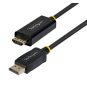 StarTech.com Cable Adaptador DisplayPort a HDMI de 2m con Conectores de Agarre - 4K 60Hz con HDR - Conversor de Vídeo Unidireccional DP a HDMI - Adap