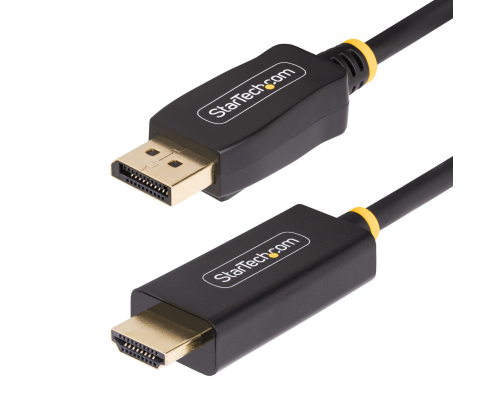 StarTech.com Cable Adaptador DisplayPort a HDMI de 3m con Conectores de Agarre - 4K 60Hz con HDR - Conversor de Vídeo Activo DP a HDMI 2.0b - Adaptad
